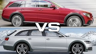 Mercedes EClass All Terrain vs Audi A6 Allroad Quattro [upl. by Eltsirc]