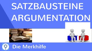 Satzbausteine Überleitungen für eine Argumentation  Erörterung  Hilfestellung für Erörterungen [upl. by Merceer906]