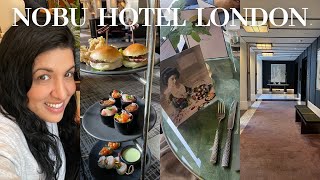 BEST LUXURY JAPANESE AFTERNOON TEA  NOBU HOTEL LONDON PORTMAN SQUARE MARYLEBONE  minimalism  art [upl. by Alberik261]