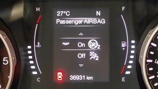 HOW TO TURN OFF SIDE AIRBAGS JEEP COMPASS 2021 [upl. by Tallula199]