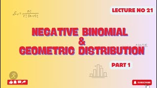 Negative binomial amp geometric distribution  part 1  lecture 21  Walpole and Mayer t9h Edition [upl. by Resneps]