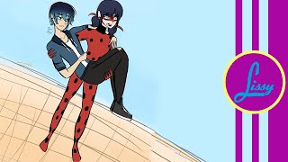 Semi  Reveal Au PART 1  Miraculous Ladybug Comic Dub [upl. by Sinne]