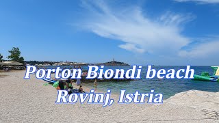 Porton Biondi beach Rovinj Istria [upl. by Crysta126]