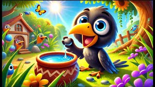 The Thirsty Crow  Fun Animated Story for Kids  Learn Life Lessons kidorious [upl. by Mariquilla205]