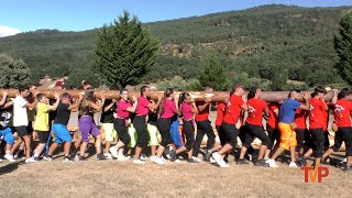 Arrastre Pingada del Mayo y concurso de Carrozas  Canicosa de la Sierra 2024 [upl. by Yesor]