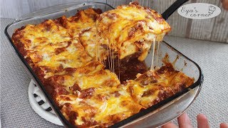 Recette Lasagna facile  لازانيا باللحم المفروم سهلة [upl. by Roter]