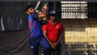 Mohd Arshad Khan  Bowling And Batting  Mumbai Indians Player [upl. by Yffat]