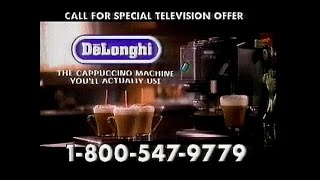 DeLonghi Cappuccino Machine infomercial 1997 [upl. by Erdda]