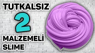 TUTKALSIZ SLIME TEST 2 MALZEMELİ BULAŞIK DETERJANI İLE SLIME No Glue Slime Test [upl. by Asira]