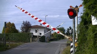 Spoorwegovergang Montebelluna I  Railroad crossing  Passaggio a livello [upl. by Seraphine]