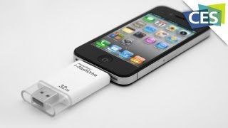 PhotoFast iFlashDrive HD  CES 2013 [upl. by Jorie]