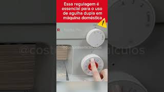 Faça sempre essa regulagem p evitar quebra da sua agulha dupla quando usada nas zig zag domésticas🧵 [upl. by Ecinom]