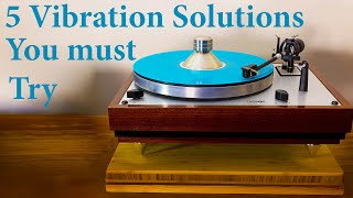 5 Easy Turntable Vibration Solutions Reduce noise Bass loop and Rumble And other HIFI tweaks [upl. by Chen]