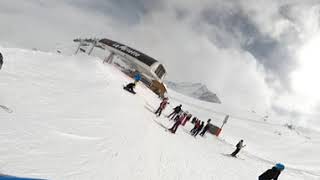 Val Thorens Day 2 Run From VT23 Portette [upl. by Ayekam]