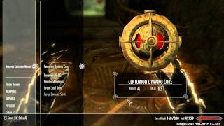 Skyrim Killing Dwarven Centurion Master and obtaining Grimsever [upl. by Pallaton]