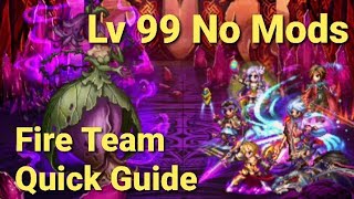 FFBE  Clash of Wills vs Anthemoessa  Lv 99 No Mods  3 Turns  Fire Team [upl. by Sharron]