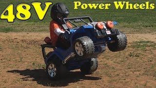 Run 48V on a 12V Electric Jeep Power Wheels [upl. by Arymat]