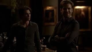 Alaric Warns Damon And Daggers Elijah  The Vampire Diaries 2x15 Scene [upl. by Nosned]