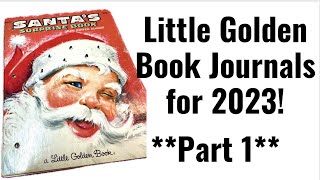 CRAFT FAIR SERIES 2023 LITTLE GOLDEN BOOK JOURNALS GREAT FOR GIFTS  PART 1 [upl. by Dnesnwot48]