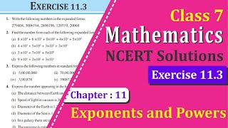 NCERT Solutions for Class 7 Maths Chapter 11 Exercise 113 [upl. by Utica]