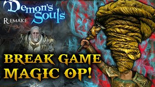 Demons Souls PS5  Game Breaking Magic Build NEW [upl. by Enyr713]