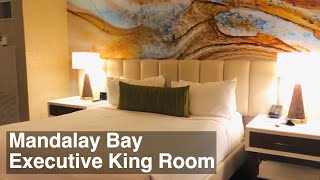 Mandalay Bay Room Tour  Executive King Suite Las Vegas [upl. by Ainolloppa]