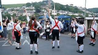 2024 05 31 P1280830 Shepherds Hey Dartington Morris at The Dolphin Inn Newton Ferrers [upl. by Fransis]