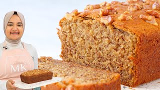 The softest BANANA BREAD recipe Ive ever had Moist banana loaf [upl. by Itram]