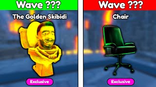 😨THE GOLDEN SKIBIDI vs CHAIR😨 in ENDLESS MODE 🔥  Toilet Tower Defense [upl. by Ahseeyt]