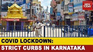 Sunday Lockdown In Karnataka Amidst State Witnessing Biggest SingleDay Spike In Covid19 Cases [upl. by Lyrej]