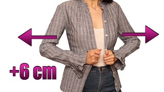 How to upsize a shirt or blouse to fit you perfectly [upl. by Gayn]