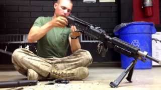 M240 Medium machine gun clearing disassembly reassembly and function check [upl. by Seem]