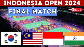 🔴Live  Indonesia Open 2024  final Match  Malaysia VS Indonesia Thailand [upl. by Perkoff]