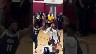 Brandon Miller For 3 at 2024 Team USA Basketball Scrimmage [upl. by Ashlen]