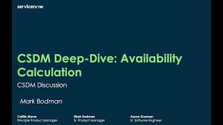 CSDM deepdive availability metric calculation discussion and overview [upl. by Darius]