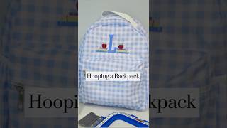 Hooping a Backpack for BacktoSchool with Mighty Hoops [upl. by Aihsat577]