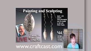 Painting and Sculpting using Metal Clay with Terry Kovalcik [upl. by Juley]