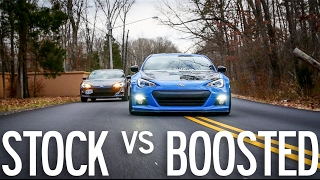 Stock FRS vs Supercharged BRZ [upl. by Barry]