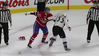 Cody McLeod vs Jarred Tinordi Oct 18 2014 [upl. by Salesin138]