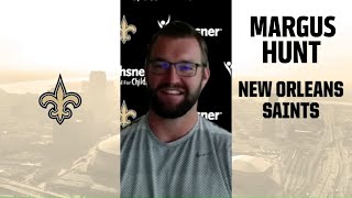 Margus Hunt Saints 2020 Free Agent Interview  New Orleans Saints [upl. by Aleakim305]