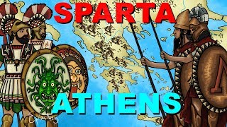 Athens vs Sparta Peloponnesian War explained in 6 minutes [upl. by Templas111]