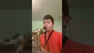 Alto sax Paganini Caprice No 24 excerpt [upl. by Llertram928]