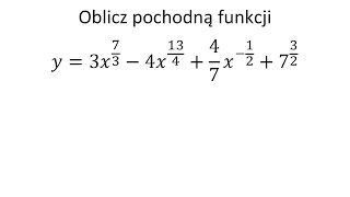 Pochodna funkcji jednej zmiennej cz11 Krysicki Włodarski przykład 650 [upl. by Gothurd]