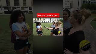 Kaitlyn confronts liberal women who yelled expletives at her LIBERTY HANGOUT clip [upl. by Aramal]