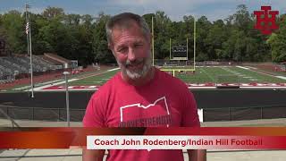 Indian Hill Football  Coach Rodenberg Interview  Week 5 2024 [upl. by Naillimxam]