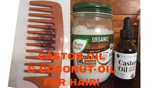 HOW TO USE CASTOR OIL AND COCONUT OIL FOR HAIR GROWTHPROVEN IN 10 DAYS [upl. by Dey99]