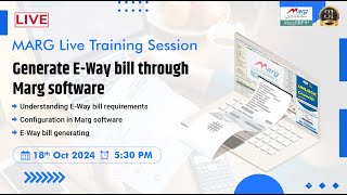 Generate EWay bill through Marg Software [upl. by Afatsuom]