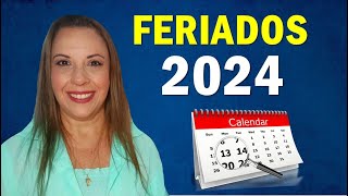 FERIADOS PROLONGADOS 2024  Pouquíssimas datas pra viajar [upl. by Nylaras]