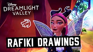 All Rafiki Drawing locations in Disney Dreamlight Valley Drawings quest guide [upl. by Sualocin526]