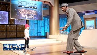 Little Big Shots Who wants to see Steve skateboard  STEVE HARVEY [upl. by Pace]